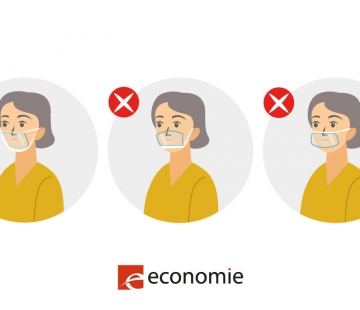 De plastic mondschermen zijn niet meer toegelaten op plaatsen waar een mondmasker verplicht is!